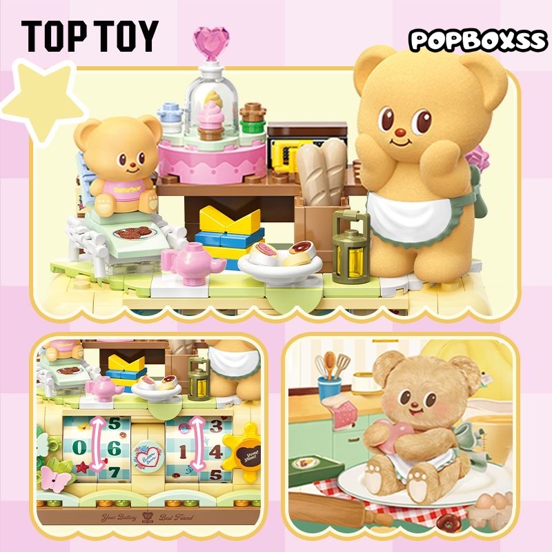 TOP TOY Butter Bear Perpetual Calendar Building Kit 350Pcs TC2059 - POPBOXSS