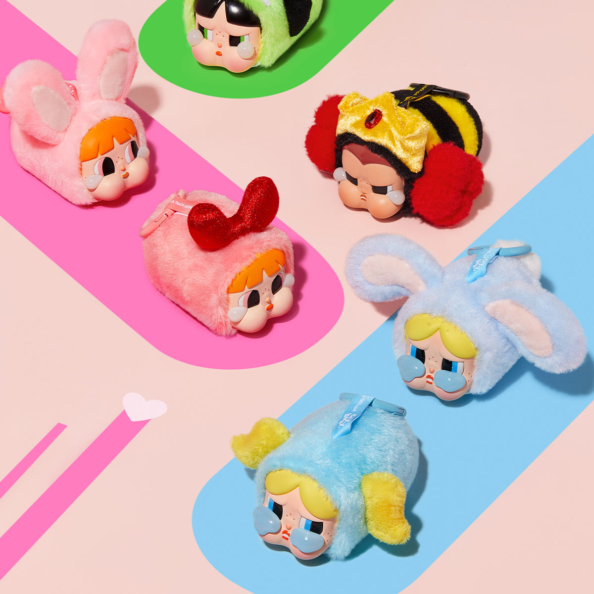 Crybaby Powerpuff Girls Vinyl Face Series Plush Dolls. Blind Box - POPBOXSS