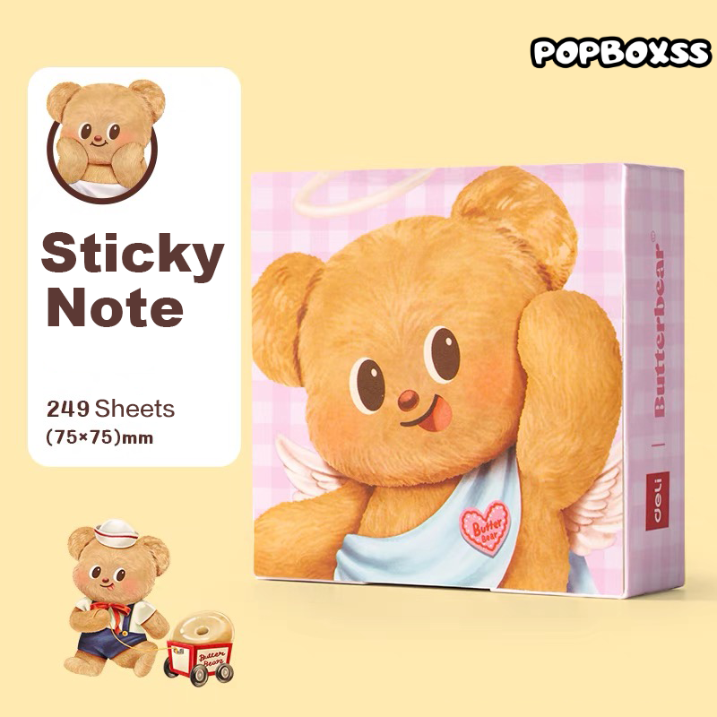 Butterbear Stationery Sticky note (249 Sheets) - POPBOXSS