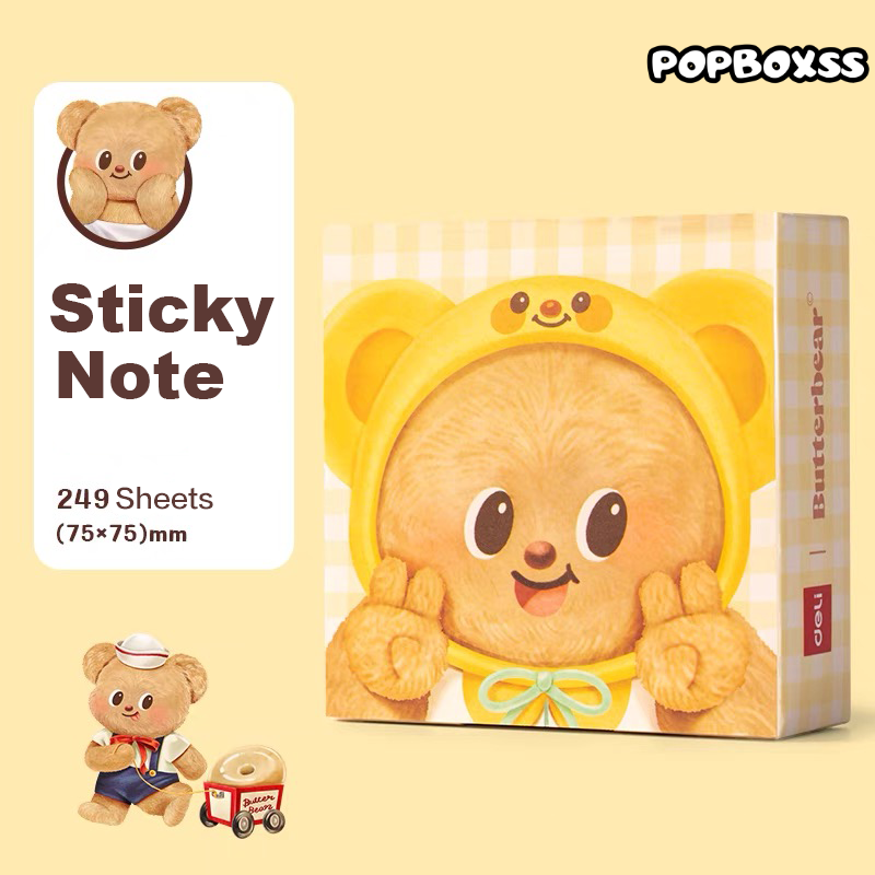 Butterbear Stationery Sticky note (249 Sheets) - POPBOXSS