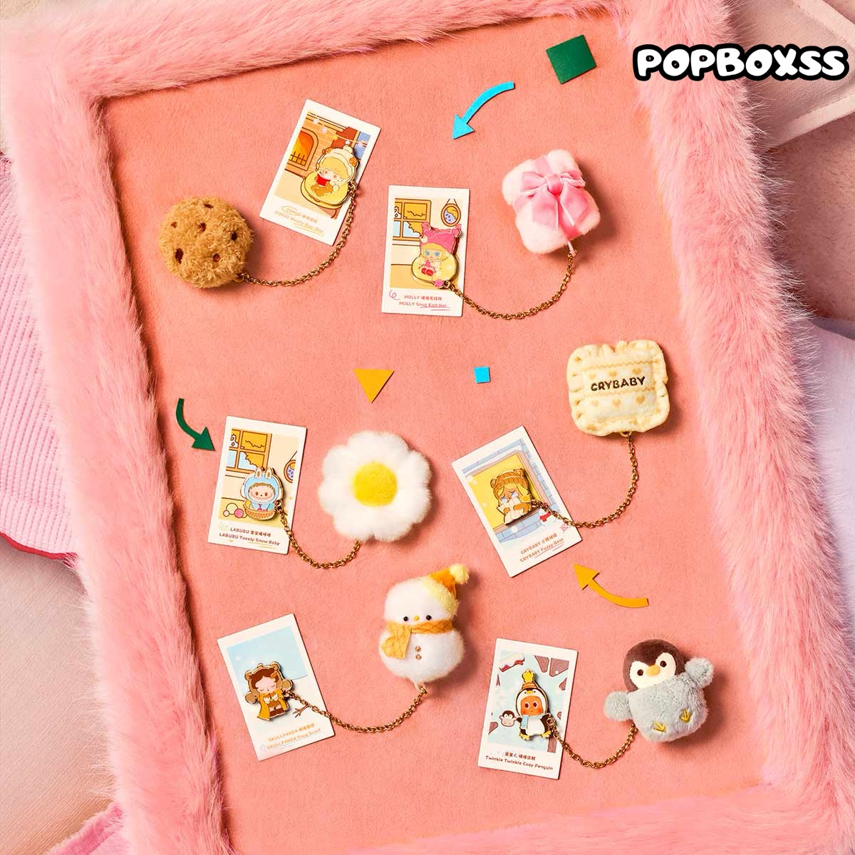 POP BEAN Fluffy & Cozy Series-Fridge Magnet Blind Box - POPBOXSS