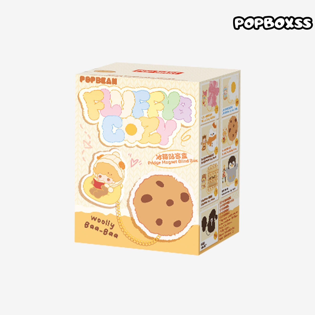 POP BEAN Fluffy & Cozy Series-Fridge Magnet Blind Box - POPBOXSS