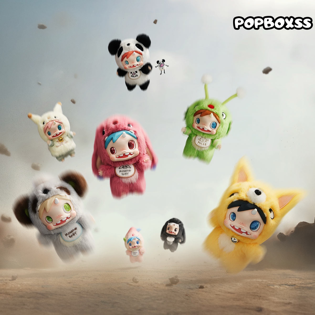 POLAR-Monster Baby Collection Series Plush Pendant Ver.1 - POPBOXSS