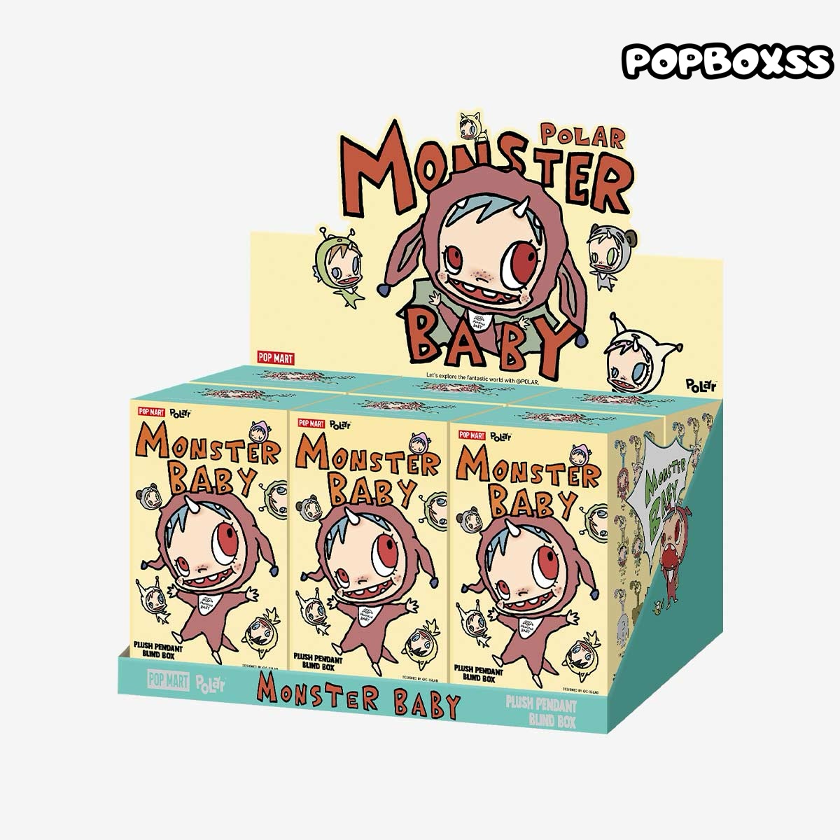 POLAR-Monster Baby Collection Series Plush Pendant Ver.1 - POPBOXSS