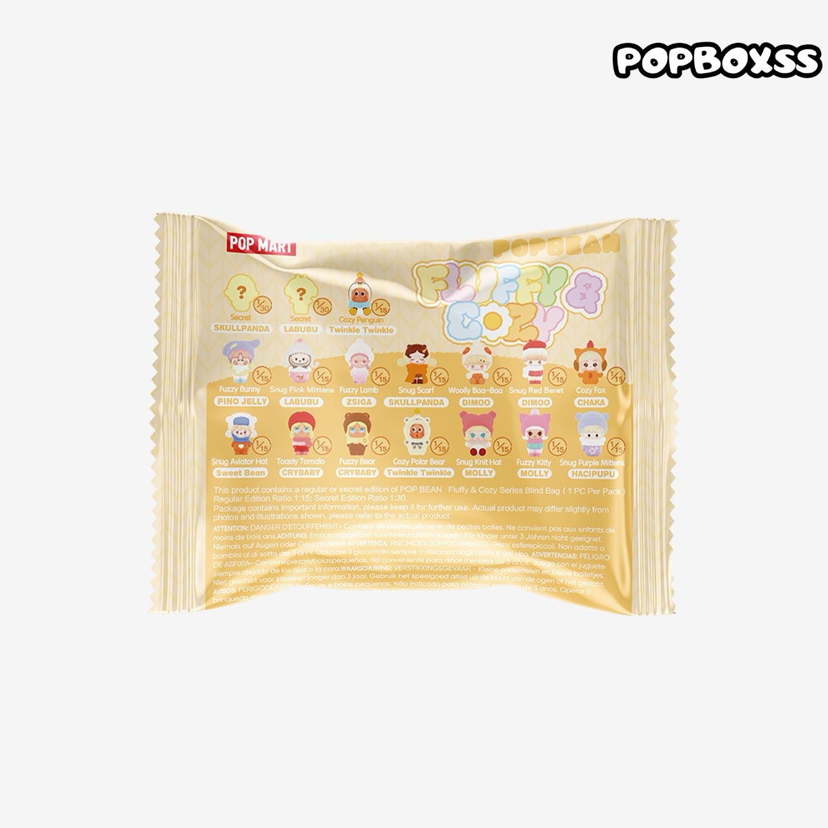 POP BEAN Fluffy & Cozy Series Blind Bag (1 PC Per Pack) - POPBOXSS