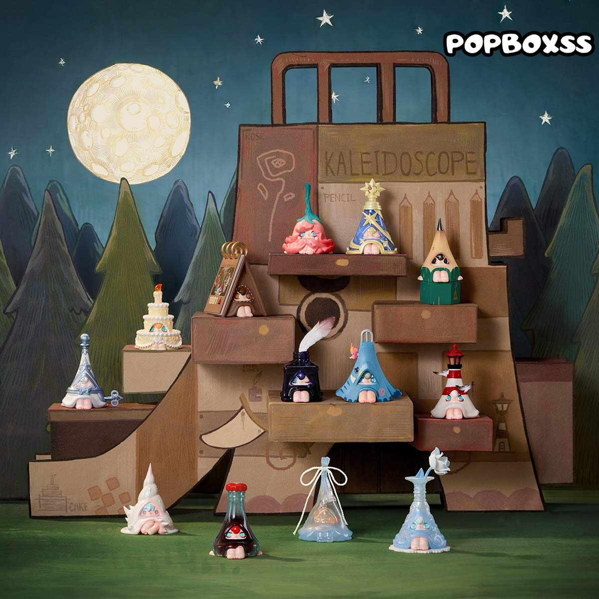 1001MOONS Where’s the Elephant Slide Series Figures - POPBOXSS