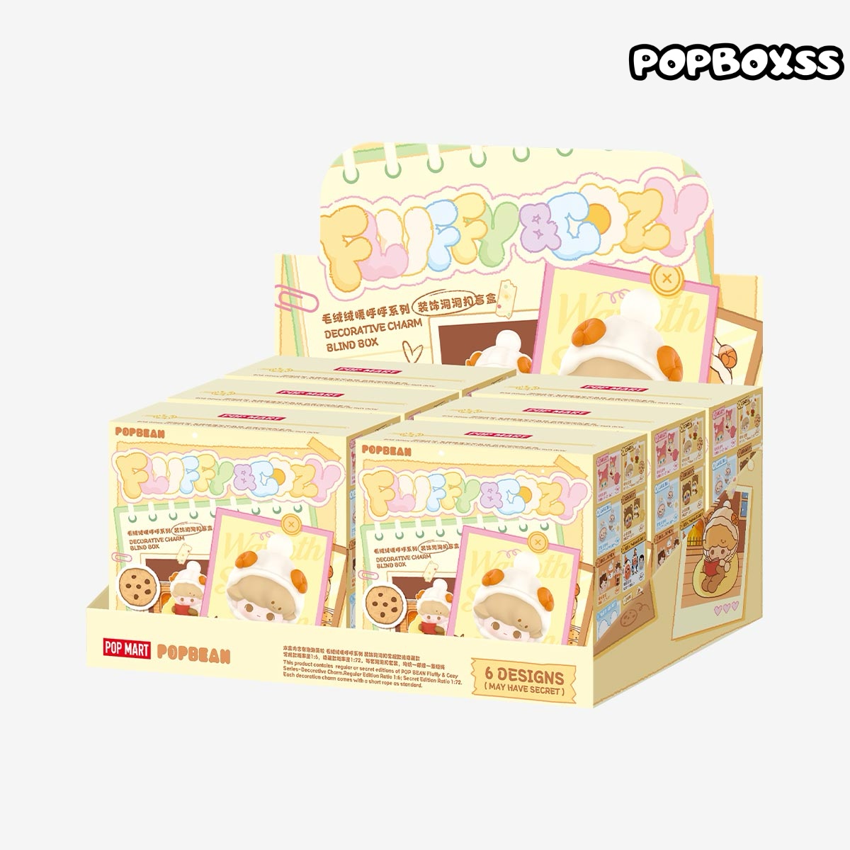 POP BEAN Fluffy & Cozy Series-Decorative Charm Blind Box - POPBOXSS
