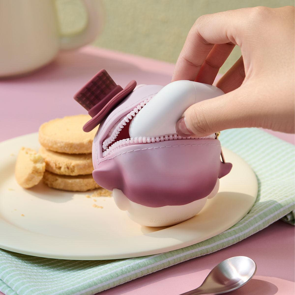 POPMART DIMOO Crush on Coffee Series-Earphone Case Blind Box - POPBOXSS