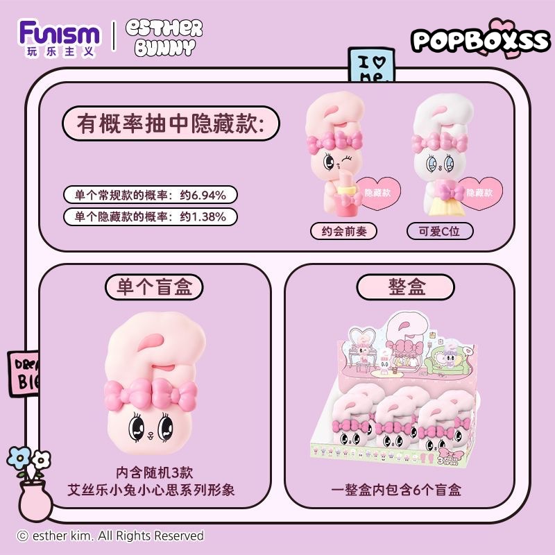 Esther Bunny Little Thoughts Series Figures Blind Box - POPBOXSS