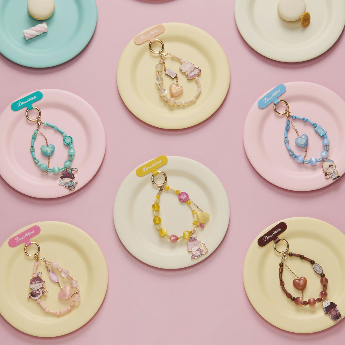 POPMART DIMOO Crush on Coffee Series-Phone Charm Blind Box - POPBOXSS