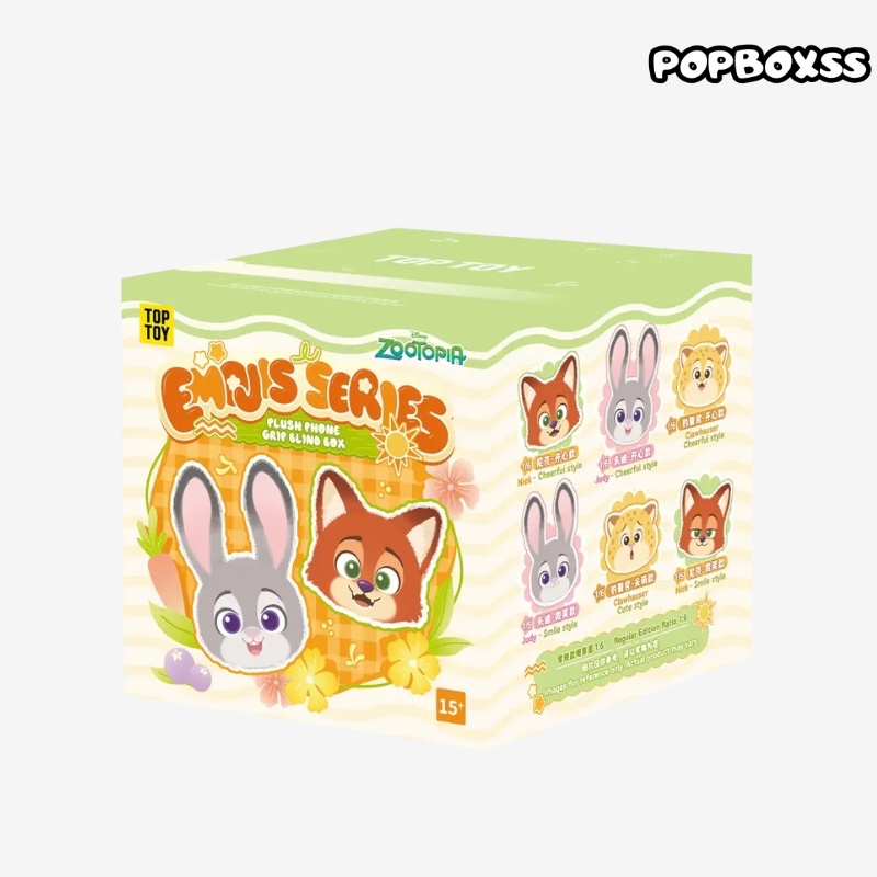 DISNEY Zootopia 2 Emojis Series Plush Phone Grip Blind Box - POPBOXSS