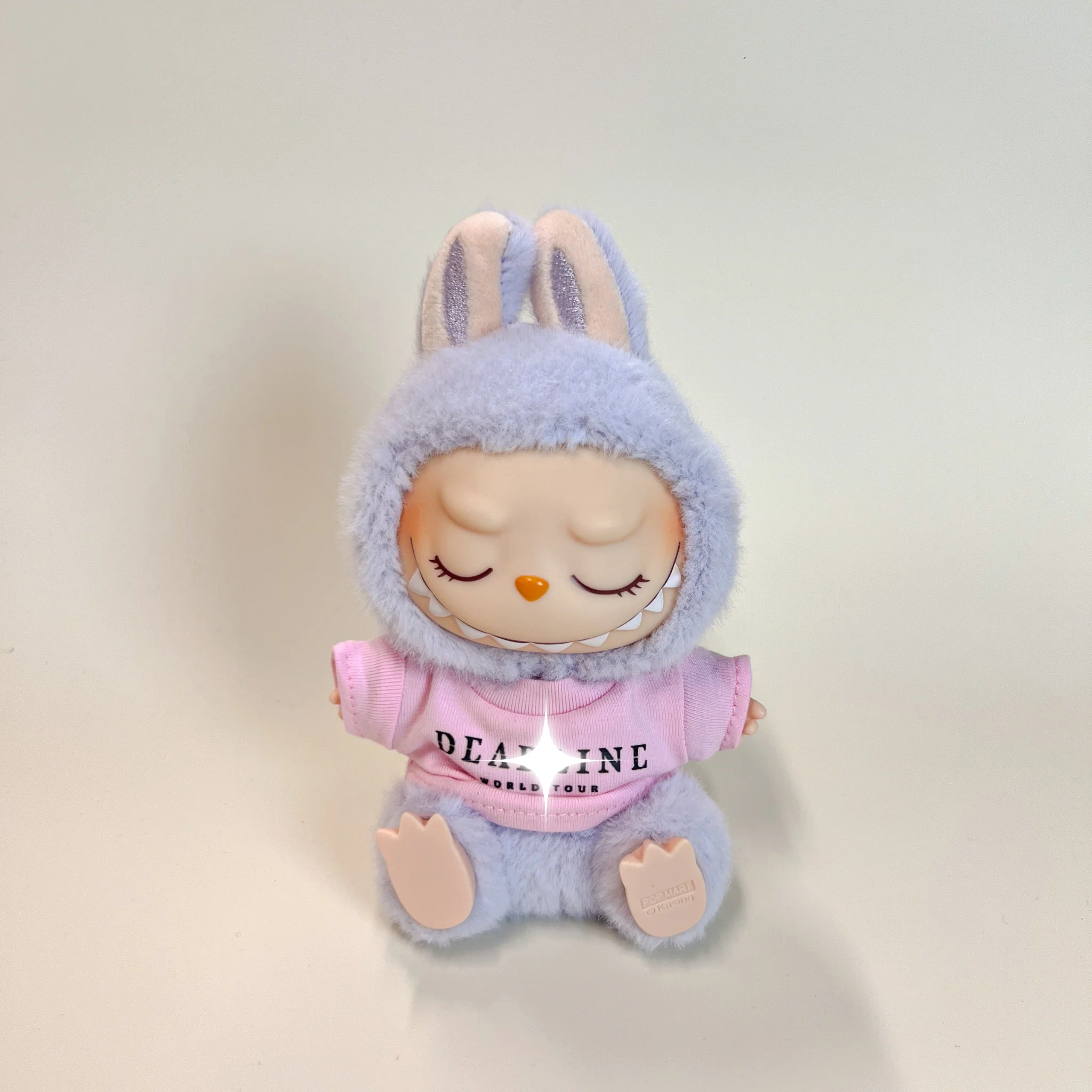 Labubu Concert Outfit Set – Pink Tour Tee with Mini Fan Lightstick (2 Items) - POPBOXSS