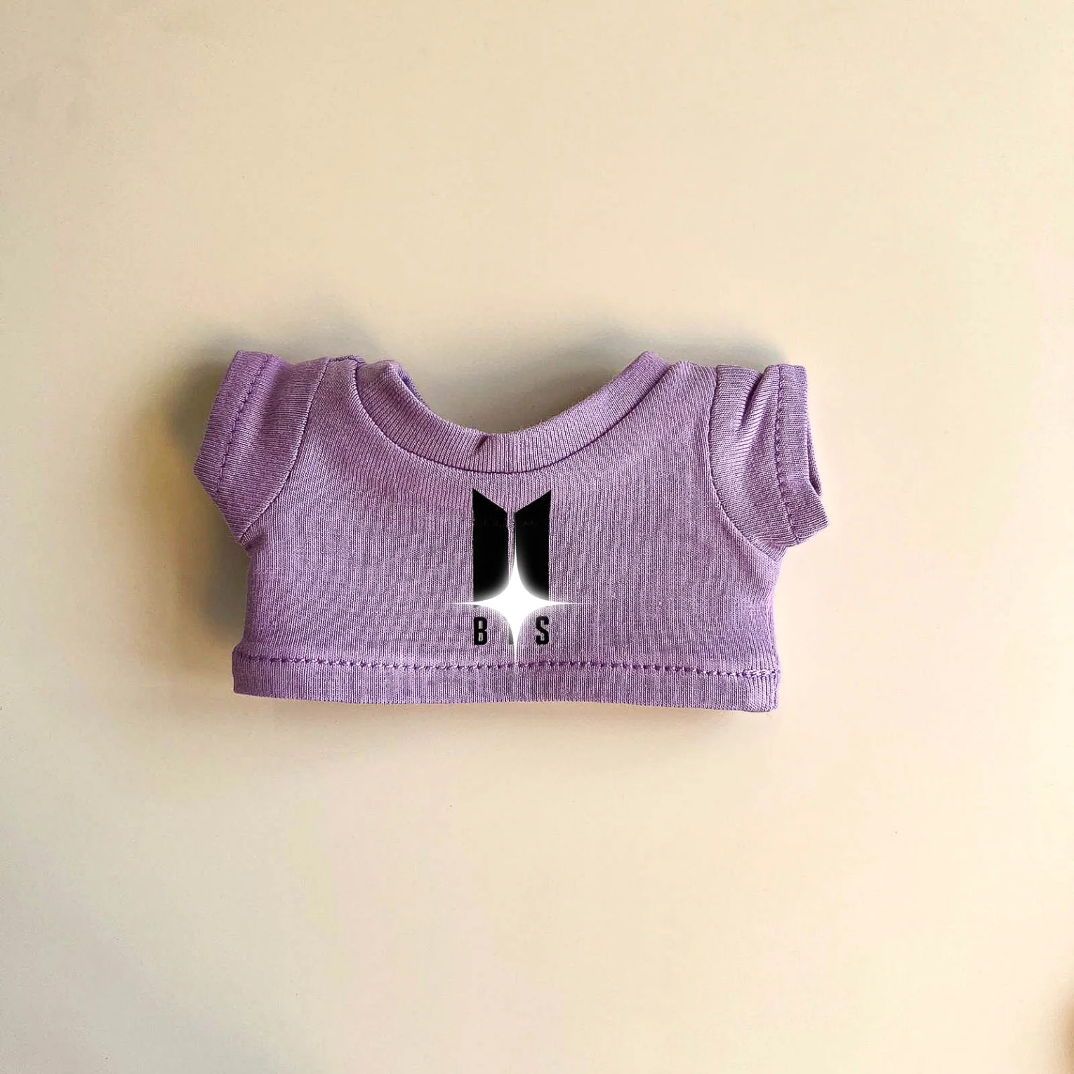 Labubu Bullet Proof Idol Tee Outfit (Black Logo) — With Mini Fan Lightstick (2 Items) - POPBOXSS