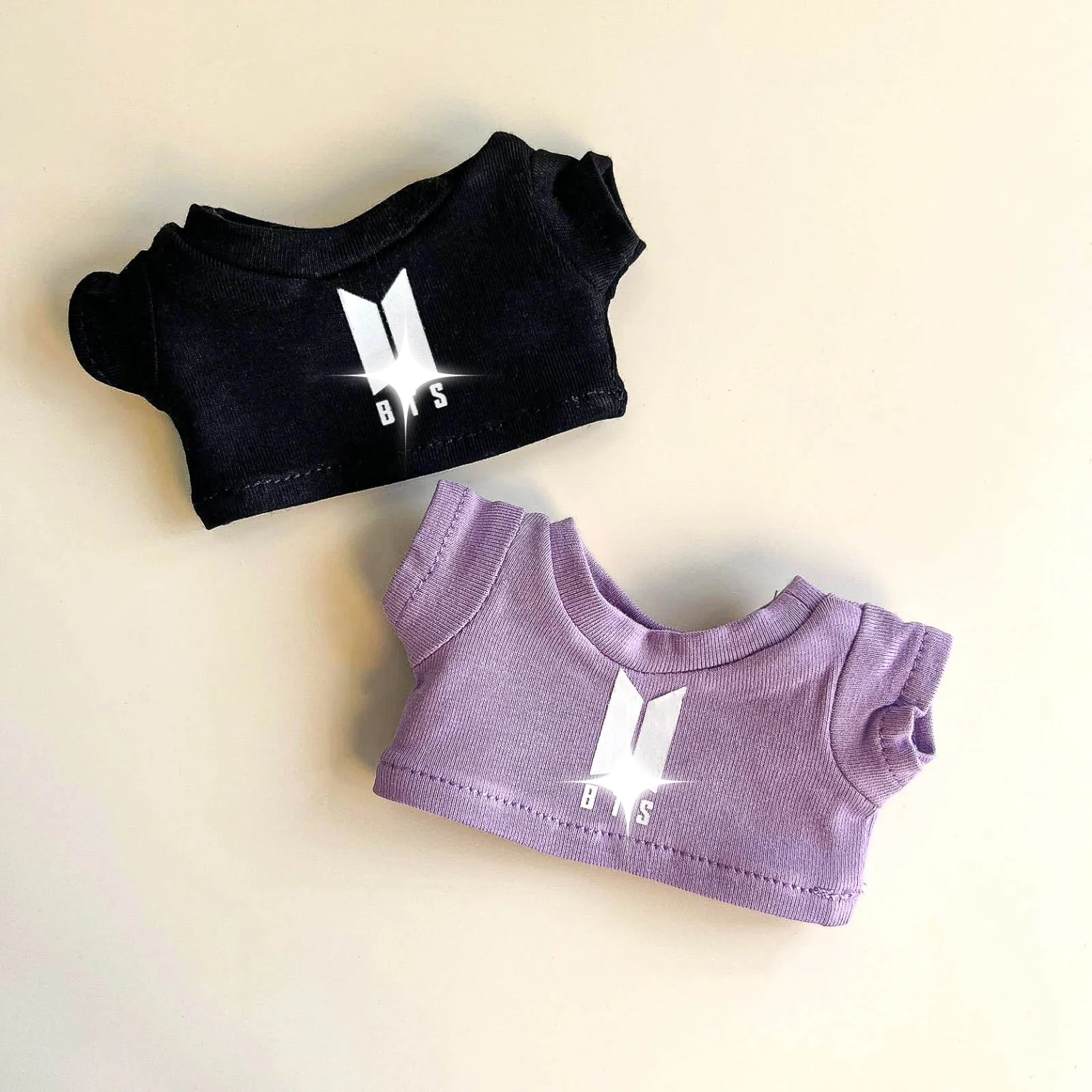 Labubu Bullet Proof Idol Tee Outfit (White Logo) — With Mini Fan Lightstick (2 Items) - POPBOXSS