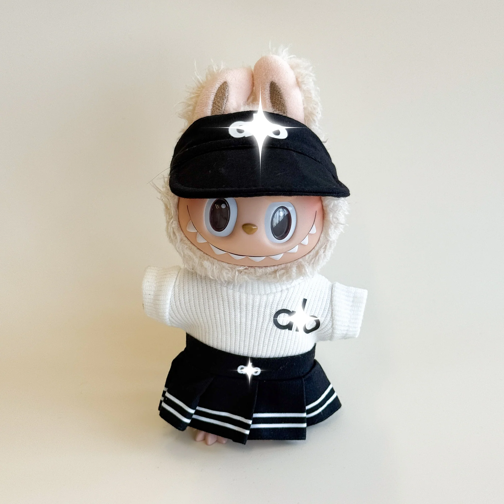 Labubu Athletic Outfit – Athleisure Monochrome Edition (4 Items) - POPBOXSS