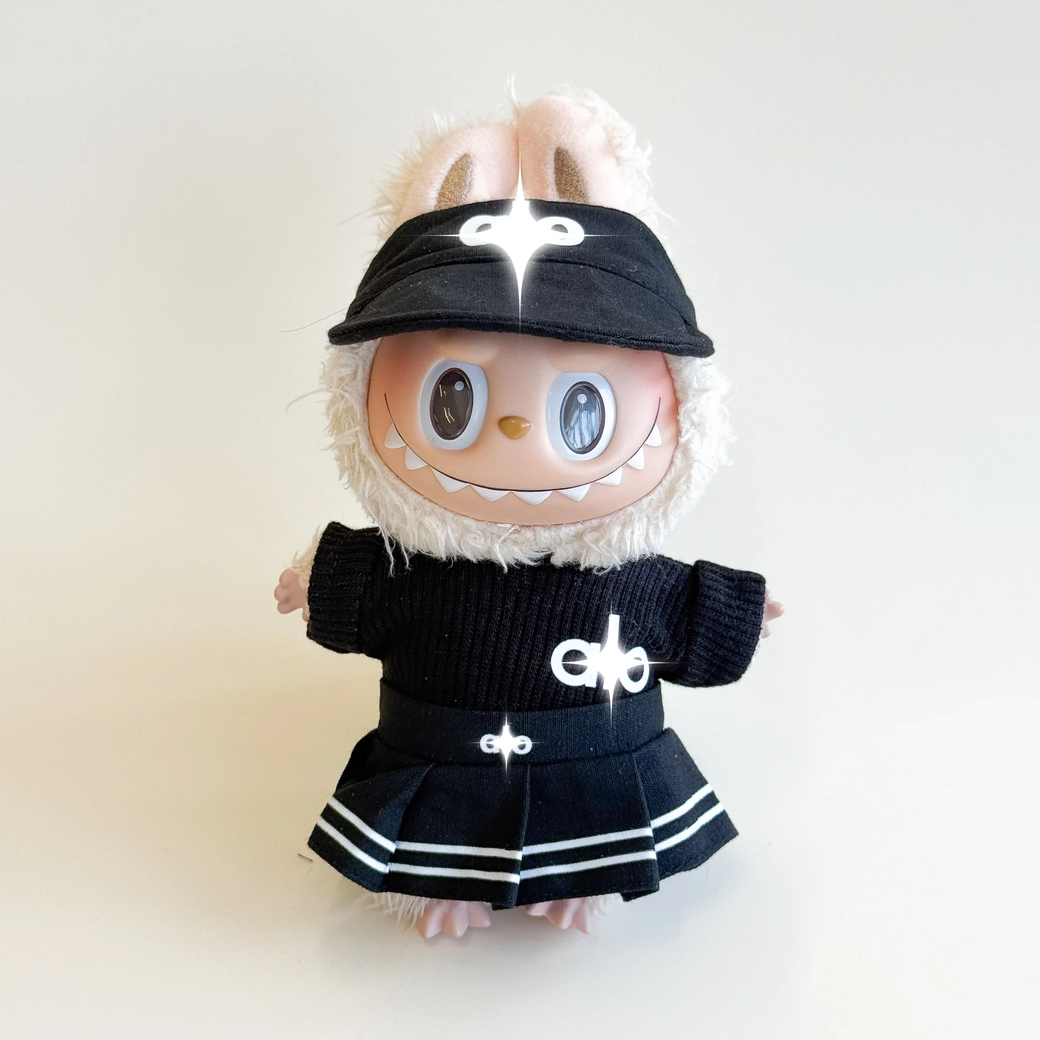 Labubu Athletic Outfit – Athleisure Monochrome Edition (4 Items) - POPBOXSS