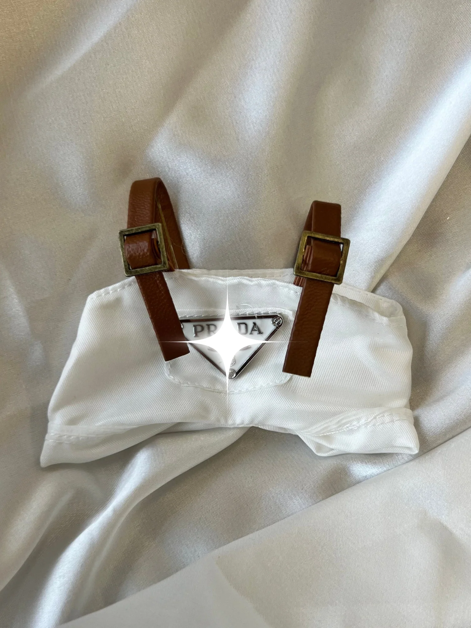 Labubu White Bucket Hat and Overalls Set - POPBOXSS