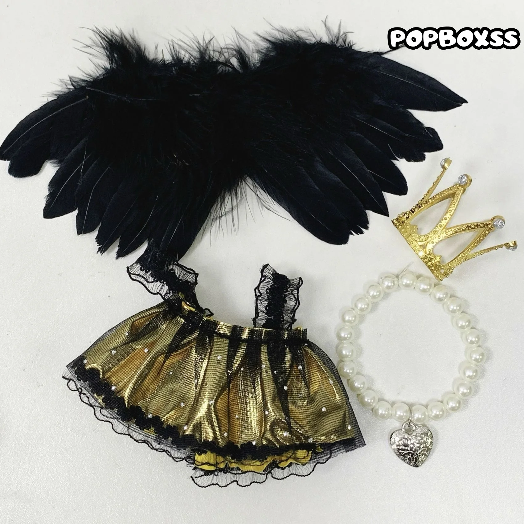 skullpanda clothes Gold and Silver Princess Set - POPBOXSS