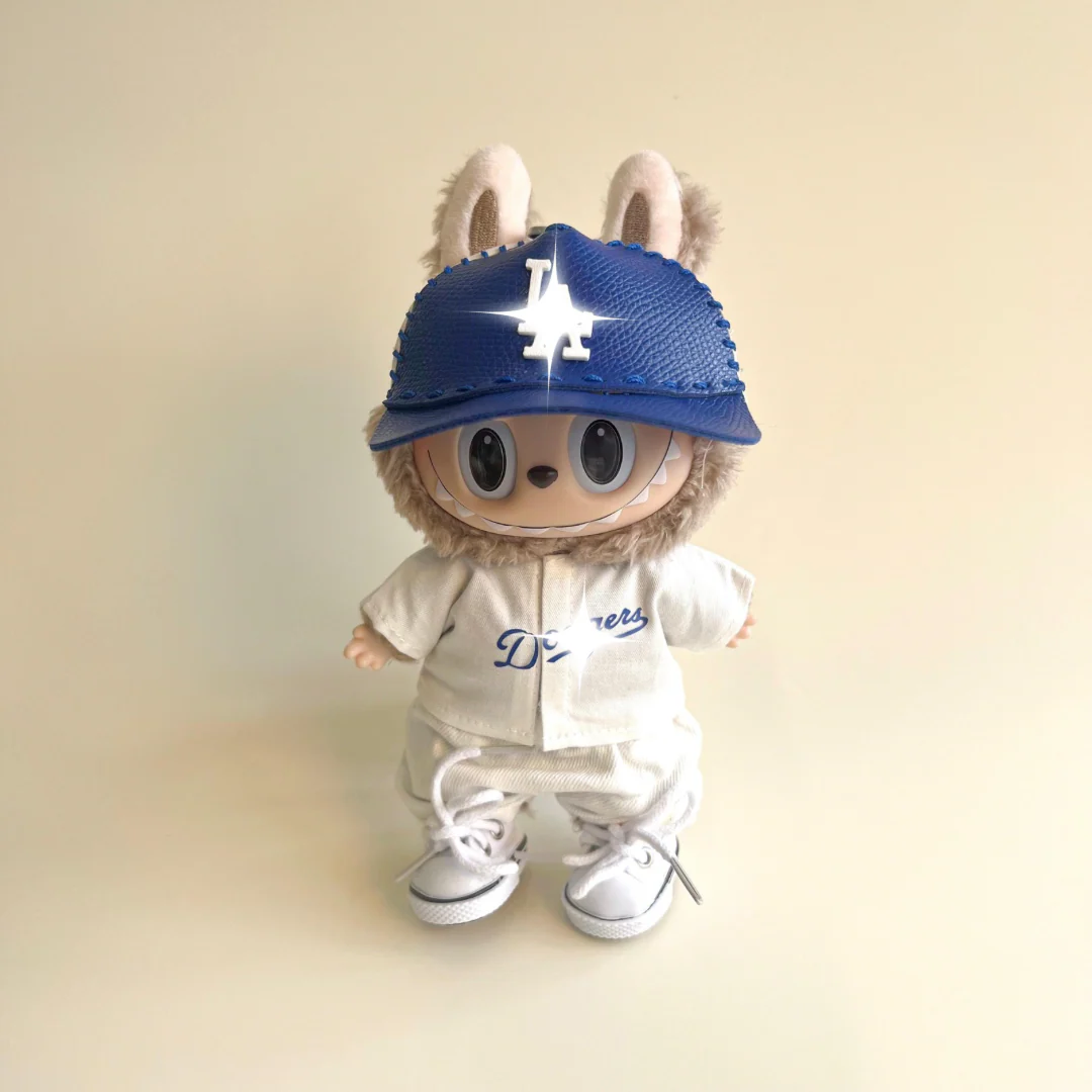 Labubu Baseball Outfit Set – Blue & White Sports Edition - POPBOXSS