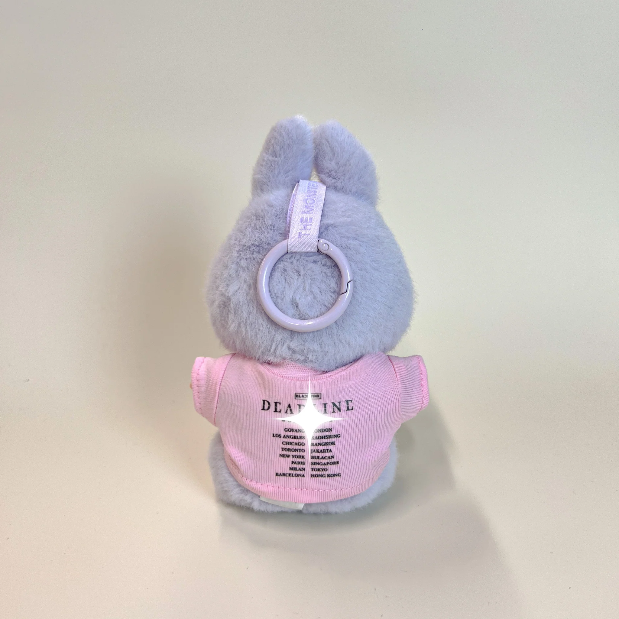 Labubu Concert Outfit Set – Pink Tour Tee with Mini Fan Lightstick (2 Items) - POPBOXSS