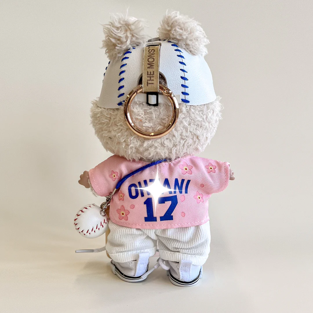 Labubu Baseball Outfit Set – Tokyo Pink Edition - POPBOXSS