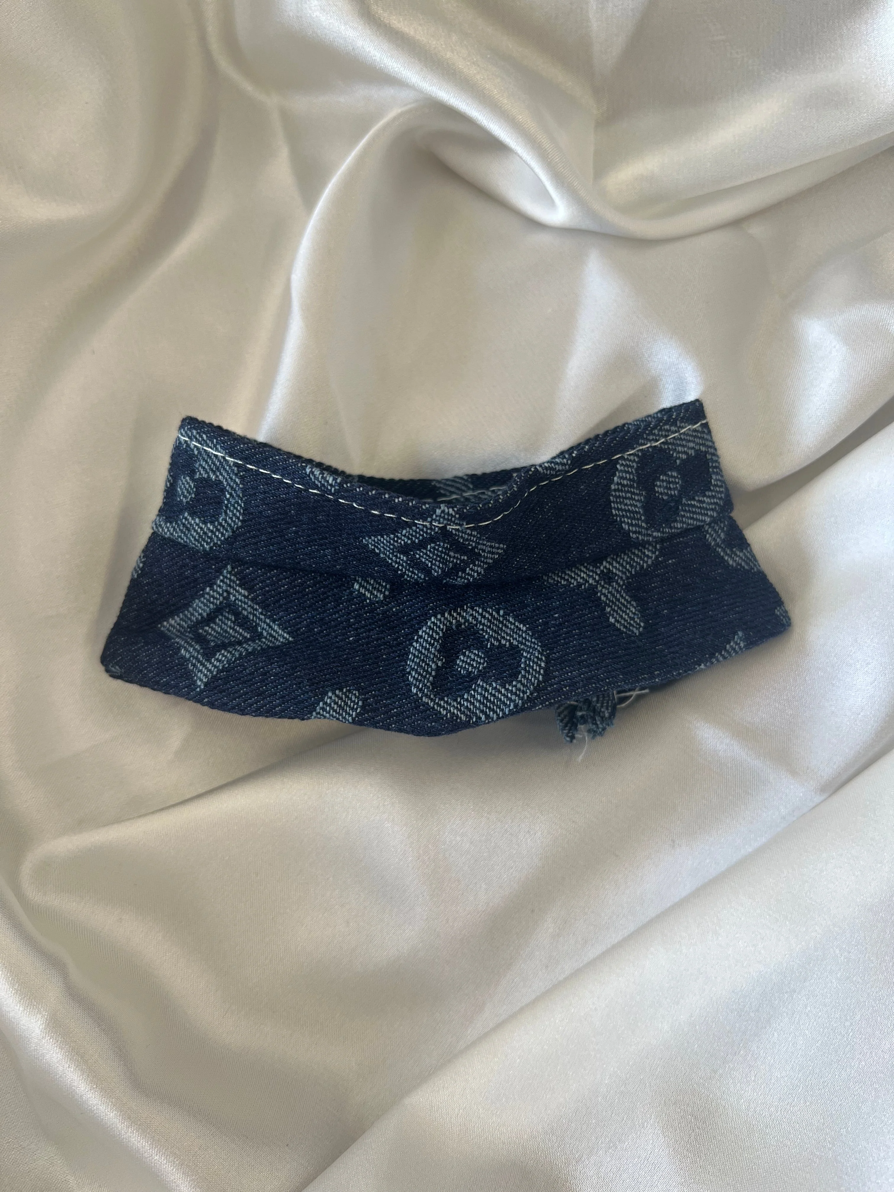 Labubu Navy Monogram Denim Set – Overalls & Fisherman Hat - POPBOXSS