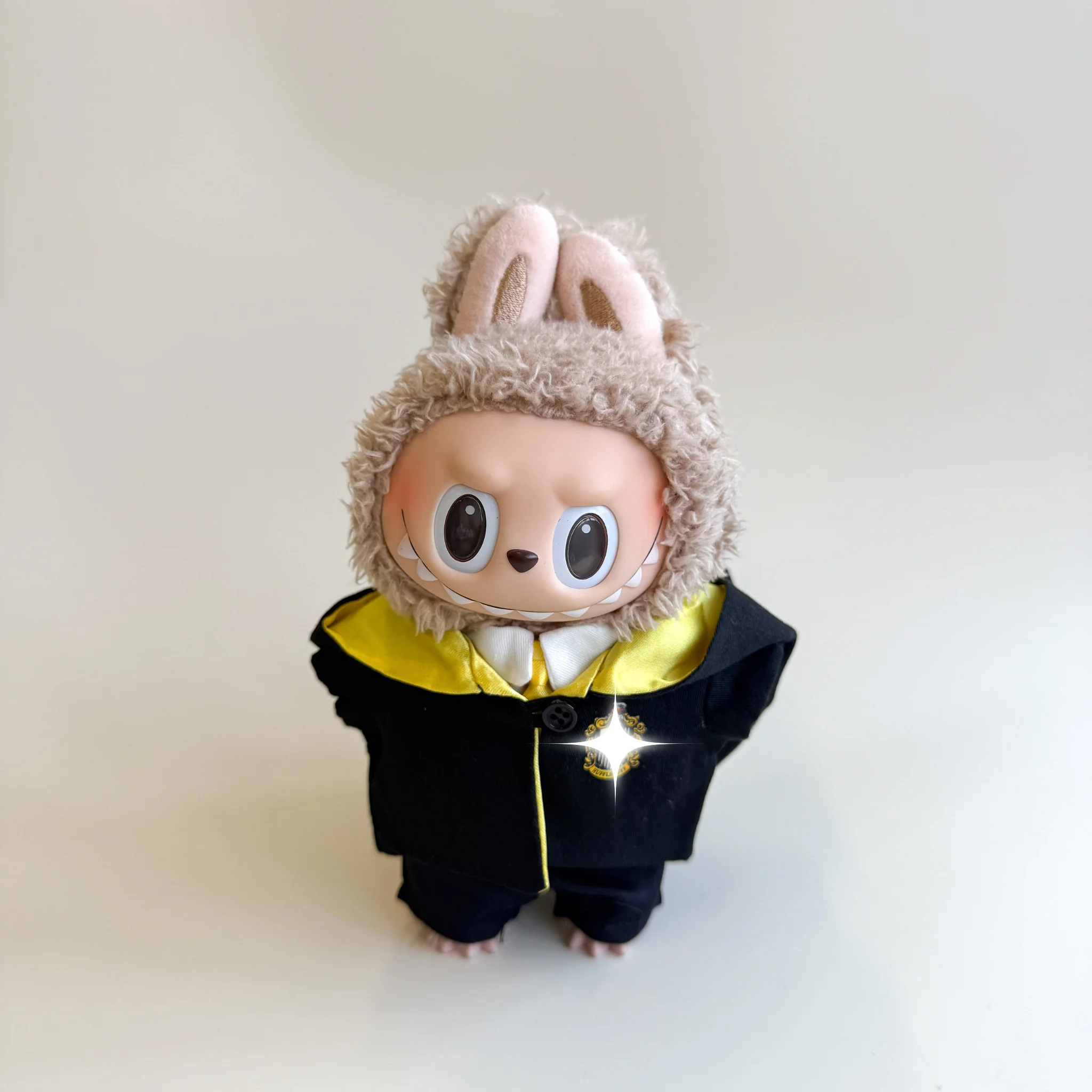Labubu Yellow Wizard Outfit Set – Magical School Edition - POPBOXSS
