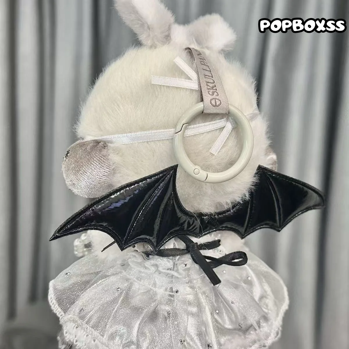 skullpanda clothes Black Angel (clothes - blindfold - wings) - POPBOXSS