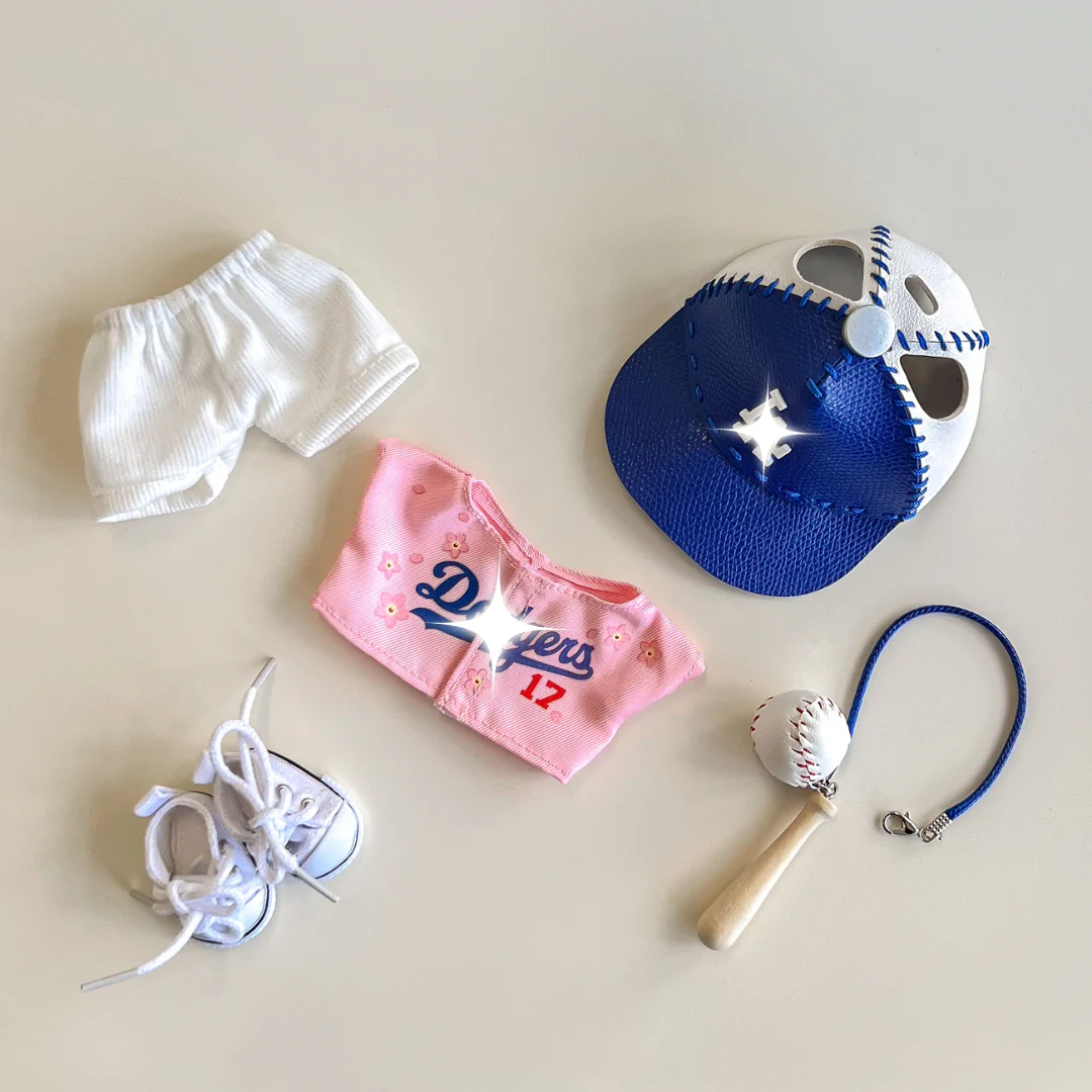 Labubu Baseball Outfit Set – Tokyo Pink Edition - POPBOXSS