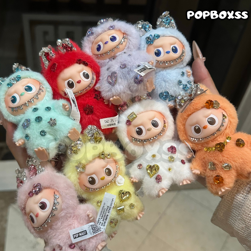 【Customized Two-Week】Labubu Swarovski Crystal Doll Clothes (Doll Included) Pin for Love - POPBOXSS