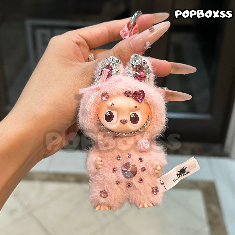 【Customized Two-Week】Labubu Swarovski Crystal Doll Clothes (Doll Included) Pin for Love - POPBOXSS