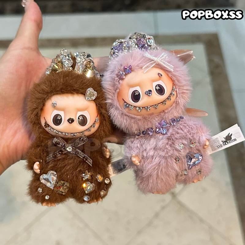 【Customized Two-Week】Labubu Swarovski Crystal Doll Clothes (Doll Included) Pin for Love - POPBOXSS