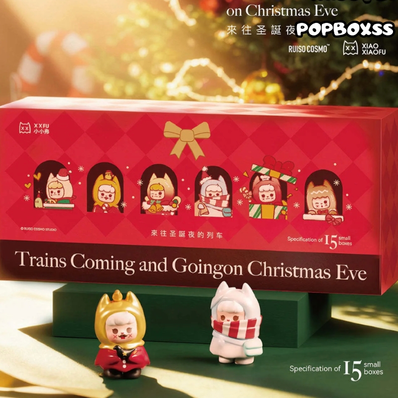 XXFU XiaoXiaoFu Christmas Train Series Mini Beans Figures Blind Box - POPBOXSS
