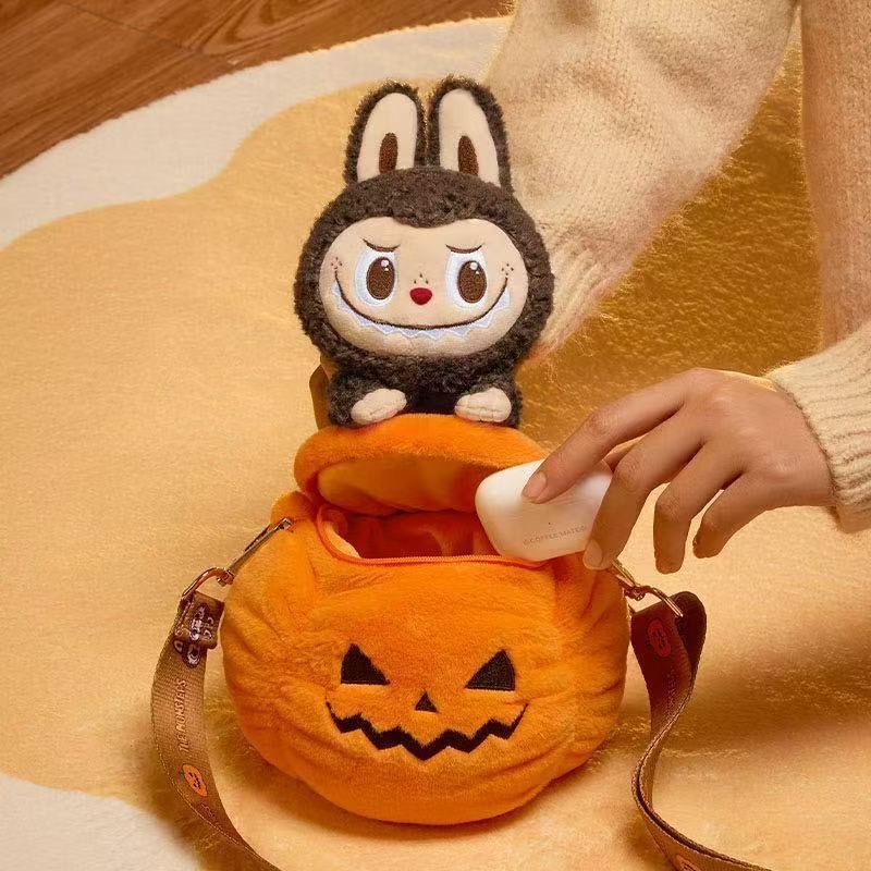 POPMART The Monster labubu pumpkin bag Halloween - POPBOXSS