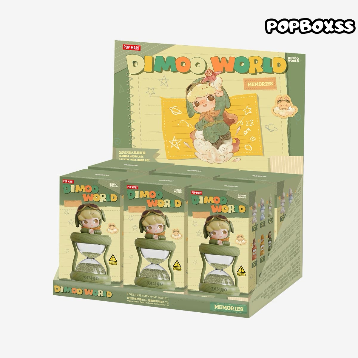 DIMOO Memories We Hold Series-Glowing Hourglass Crystal Ball Blind Box - POPBOXSS