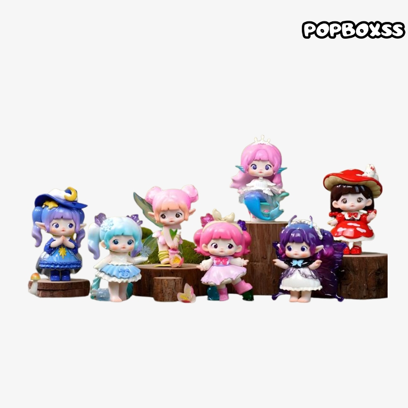 Knockout Small World Series blind toe trendy hand made doll gift decoration pink hair Mermaid DESIGN HANDMADE office doll gift best - POPBOXSS