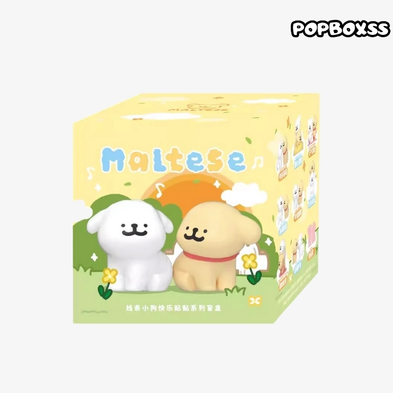 Maltese Happy Snuggling Series Figure Blind Box - POPBOXSS