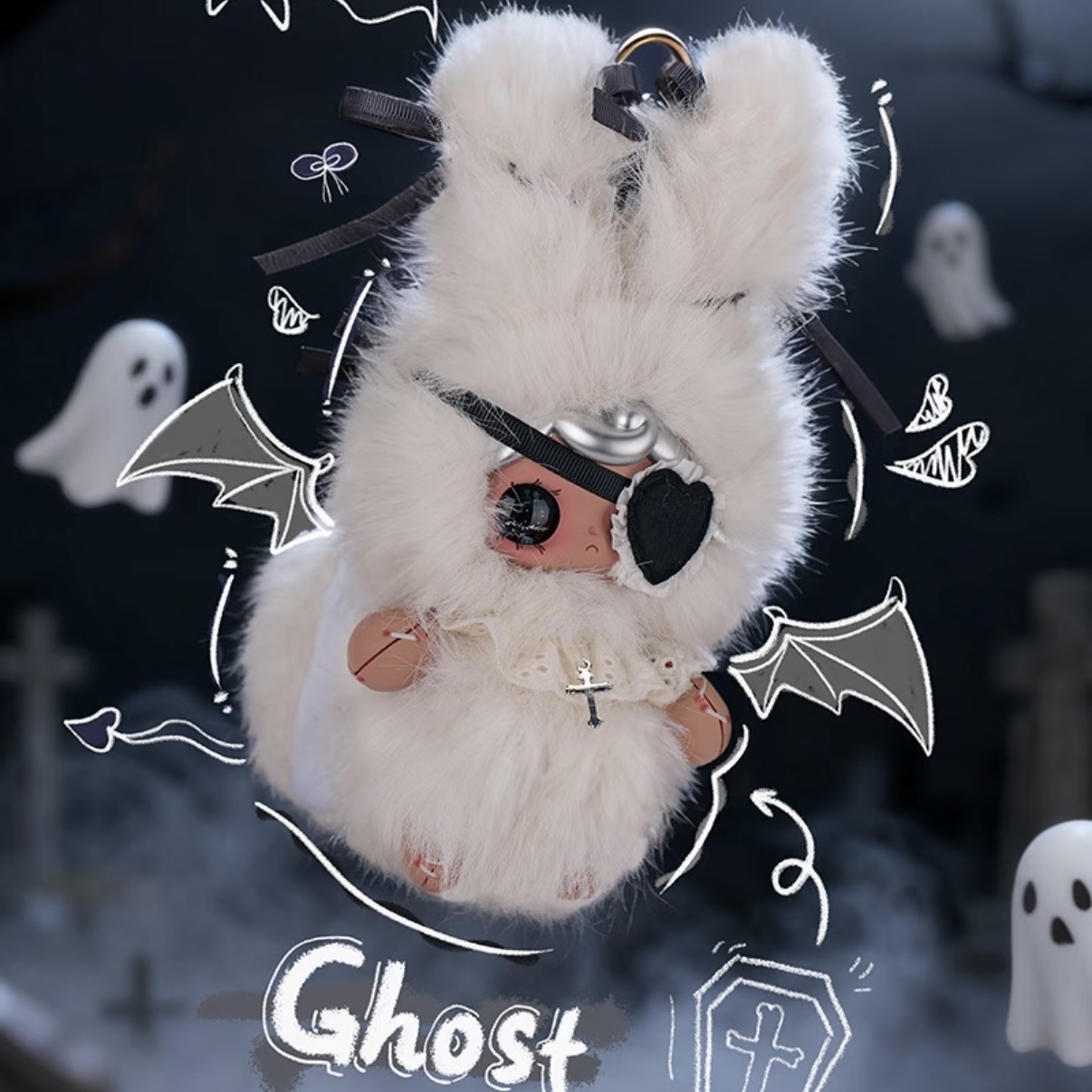 Baby three YUNA Under the cover of night Vinyl plush toys - POPBOXSS