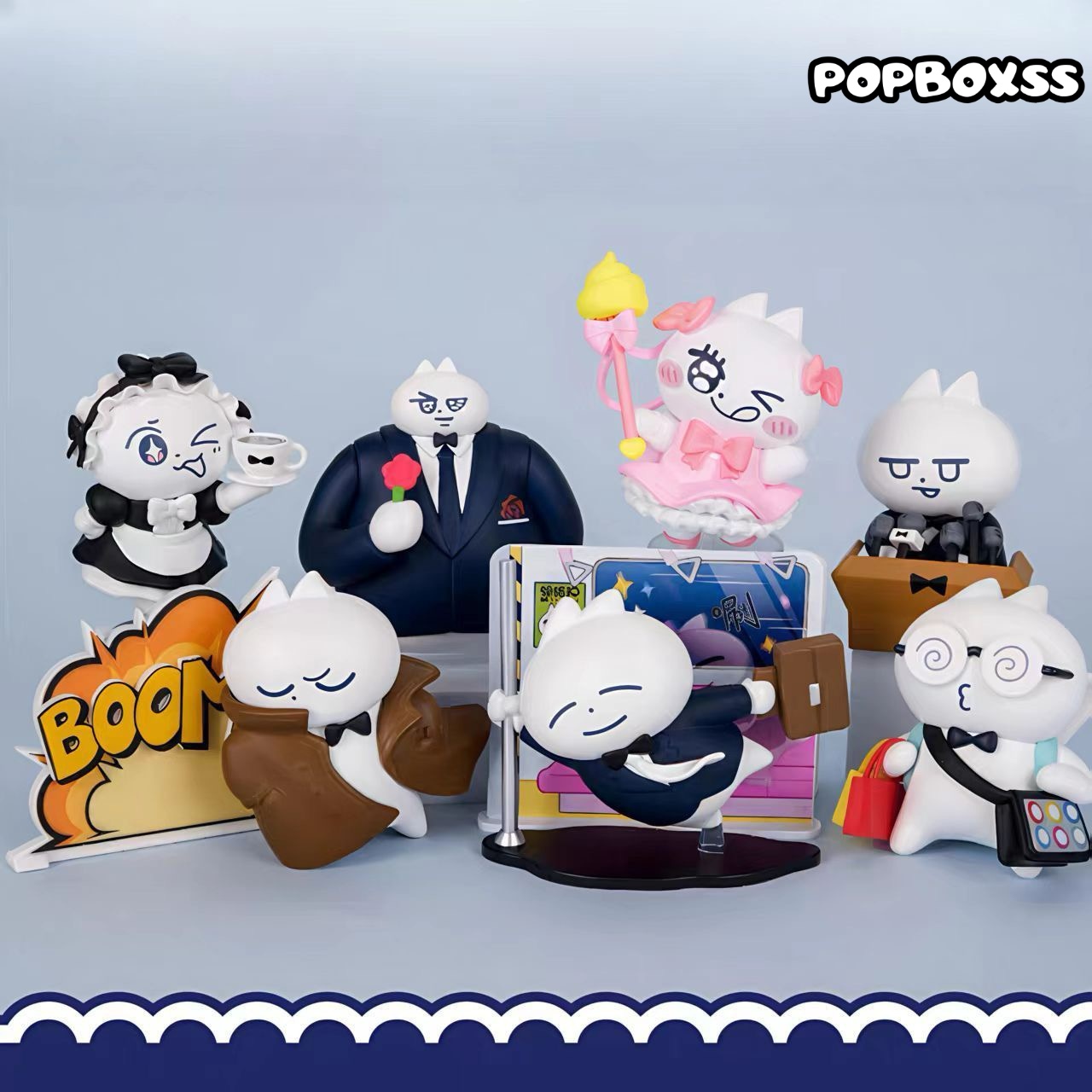 PLZDOT Bowties Cat of The Year Series Figure Blind Box - POPBOXSS