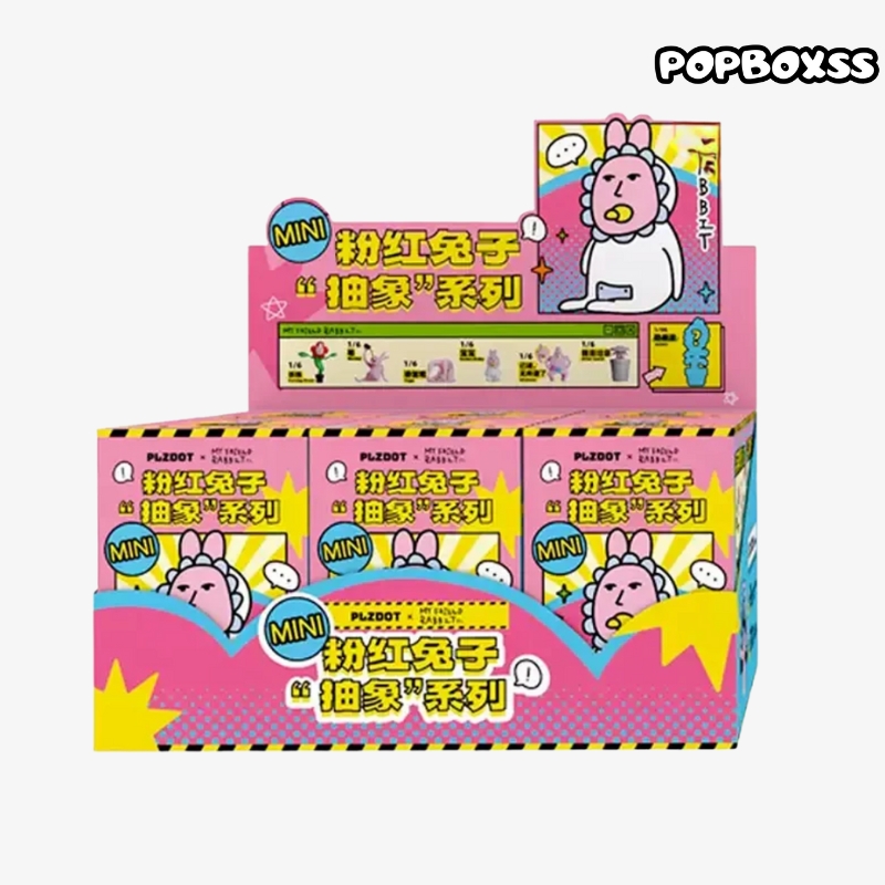 My Friend Pink Rabbit Abstract Series Mini Figure Blind Box - POPBOXSS