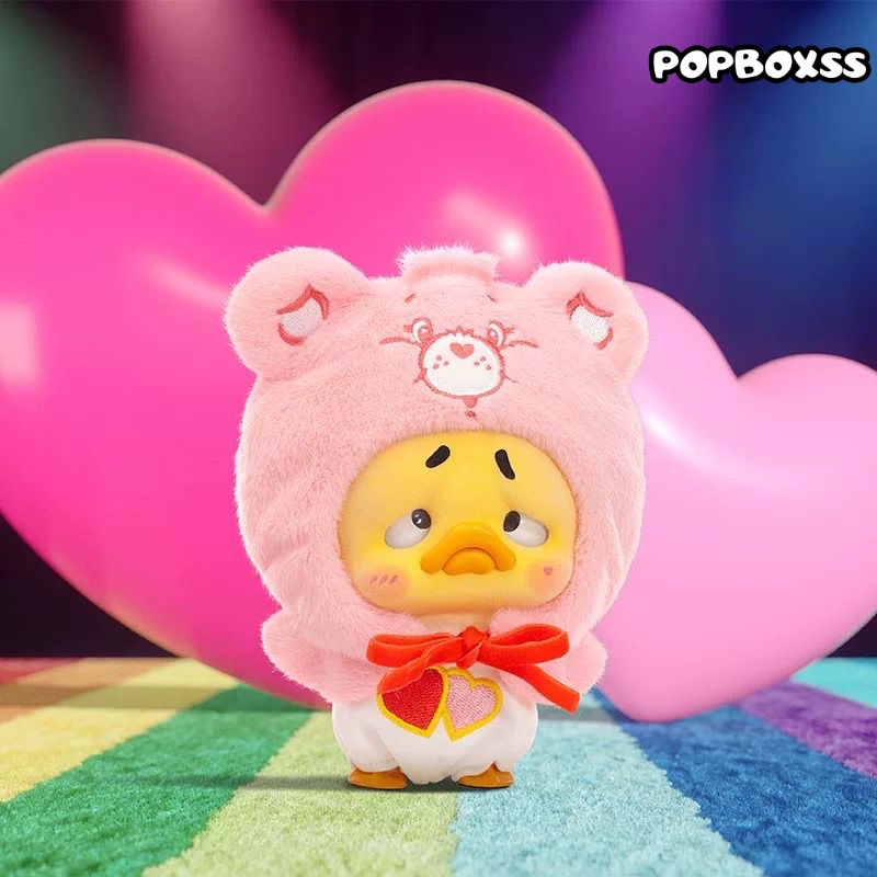 Care Bears x Upset Duck Neon Sweetheart Duck Series Plush Keychain Blind Box - POPBOXSS