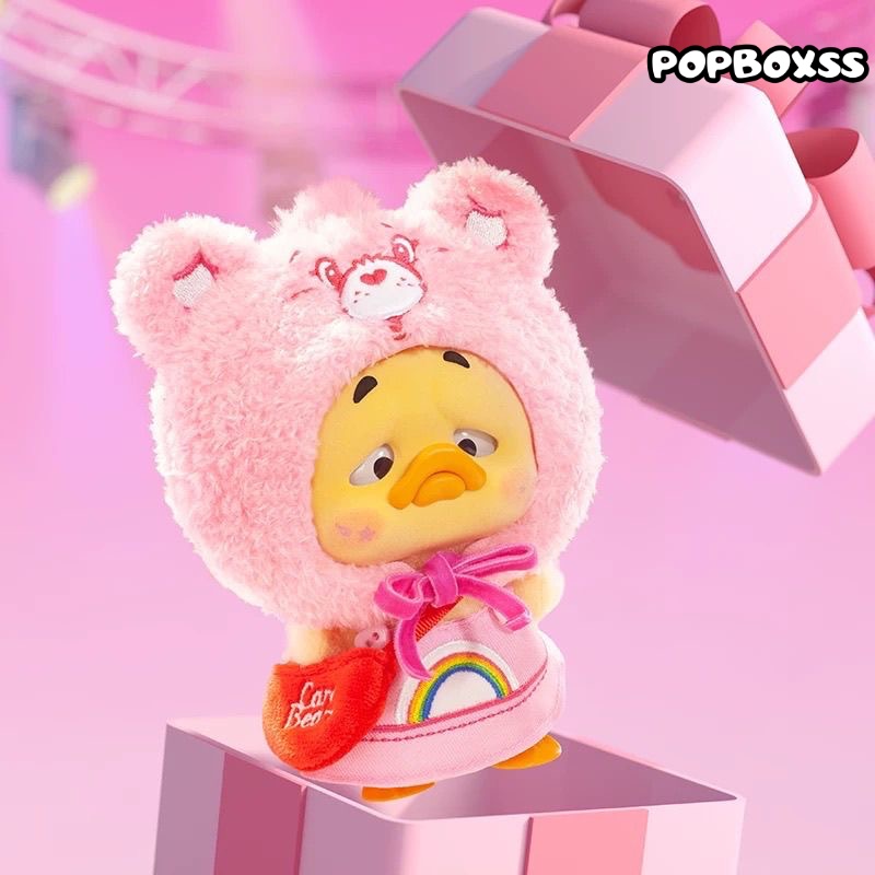 Care Bears x Upset Duck Neon Sweetheart Duck Series Plush Keychain Blind Box - POPBOXSS