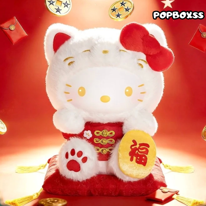 SANRI0 HK Lucky Cat Series Plush Doll - POPBOXSS