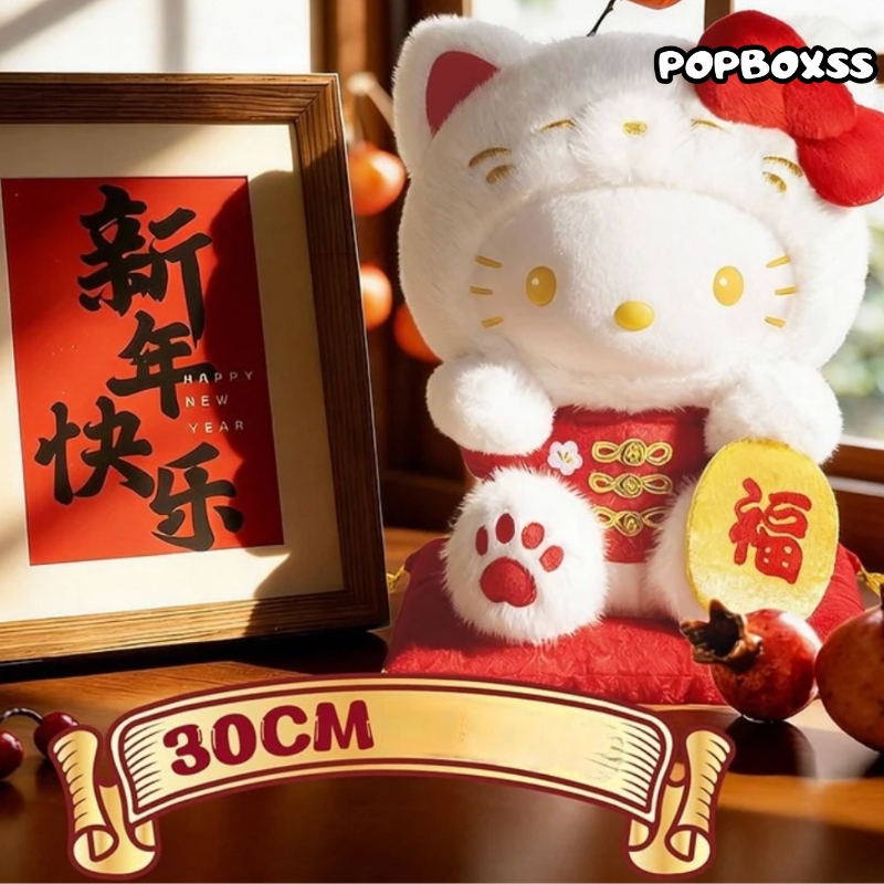 SANRI0 HK Lucky Cat Series Plush Doll - POPBOXSS