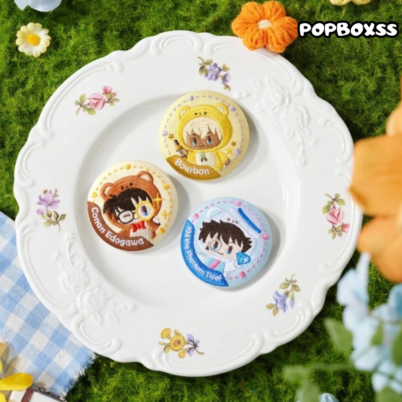 Detective Conan Bear Dectective Series Badge Blind Box - POPBOXSS