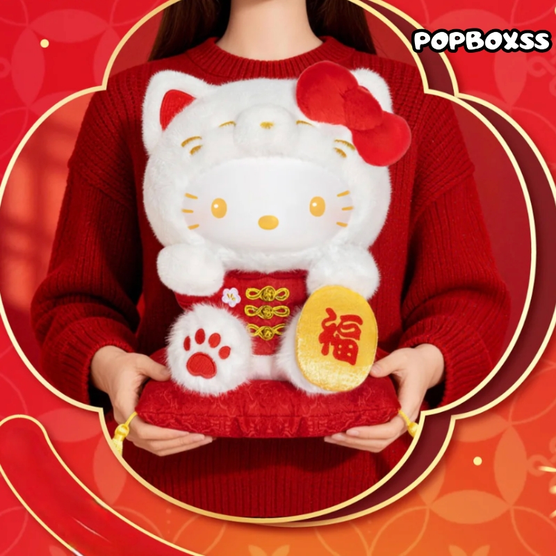 SANRI0 HK Lucky Cat Series Plush Doll - POPBOXSS