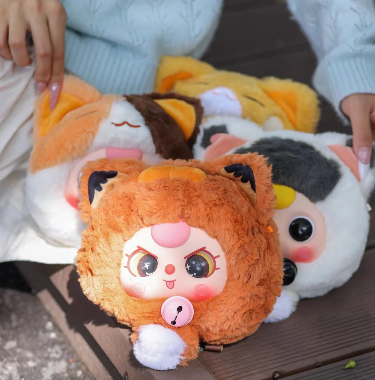 Baby Three - Fortune Cat Zipper Bag Plush Blind Box - POPBOXSS