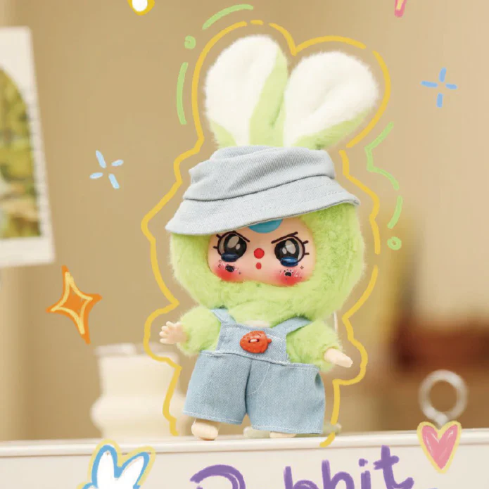 Baby Three Macaron Cute Bunny Series Plush Dolls, Blind Box - POPBOXSS