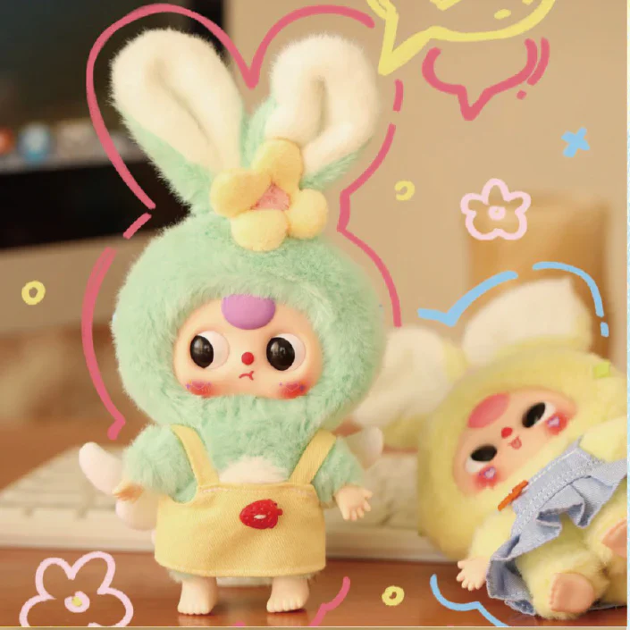 Baby Three Macaron Cute Bunny Series Plush Dolls, Blind Box - POPBOXSS