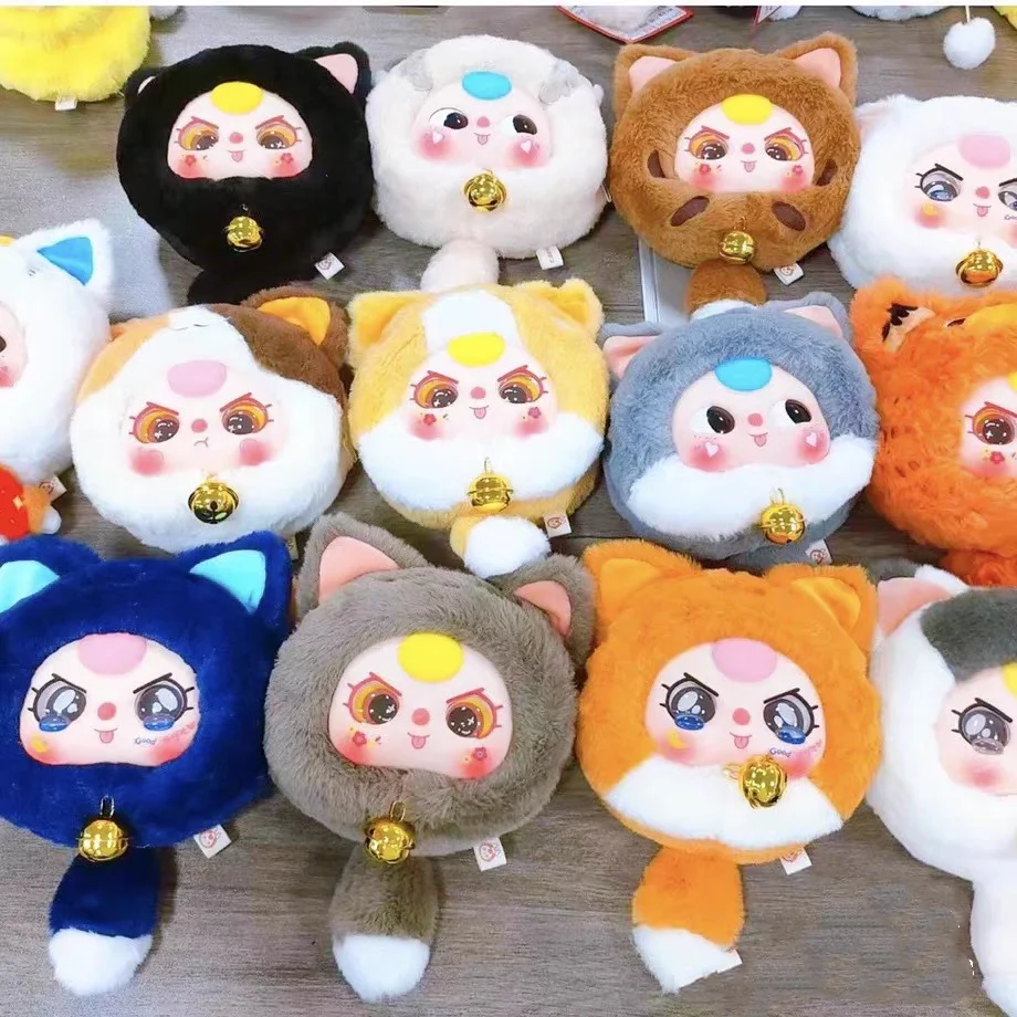 Baby Three - Fortune Cat Zipper Bag Plush Blind Box - POPBOXSS